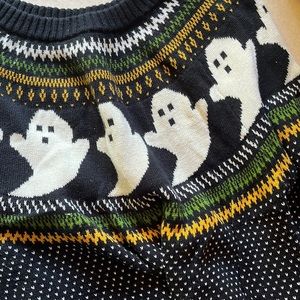 ModCloth Fair Isle Halloween Ghost Sweater